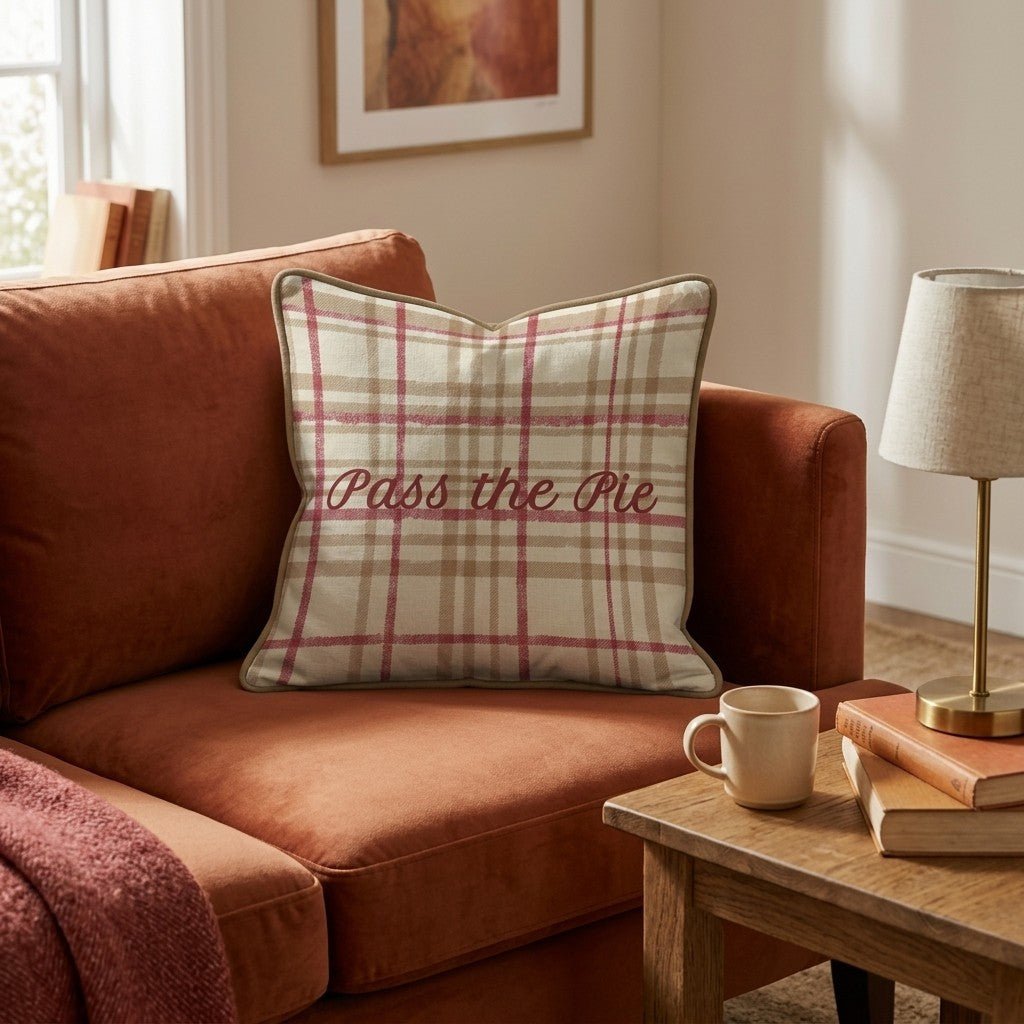 Pass the Pie Throw Pillow - Hillcroft Home