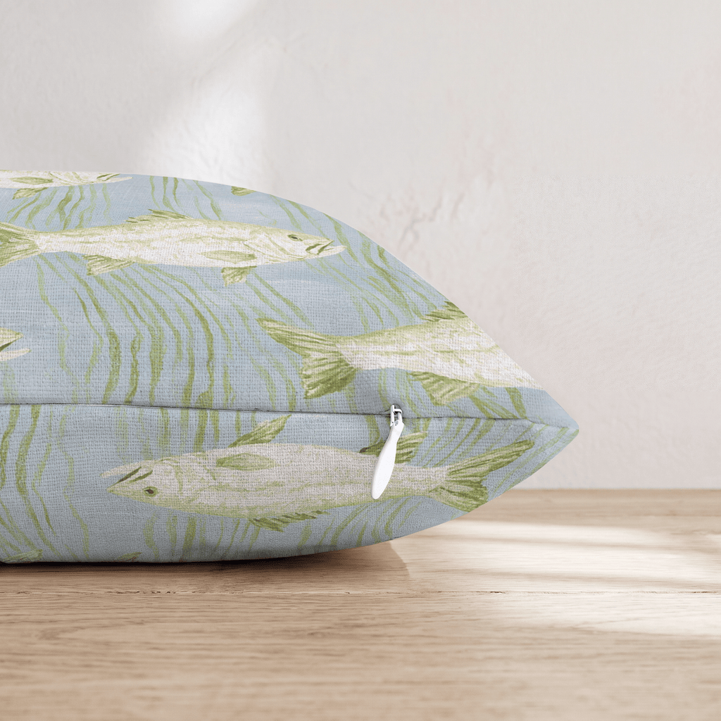 Pastel Fish Throw Pillow - Hillcroft Home