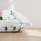 Pastel Fishing Santa Throw Pillow - Hillcroft Home