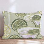 Pastel Martini Glasses Throw Pillow - Hillcroft Home