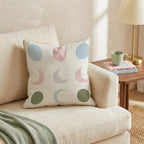 Pastel Moon Phases Throw Pillow - Hillcroft Home