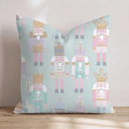 Pastel Nutcracker Rows Throw Pillow - Hillcroft Home