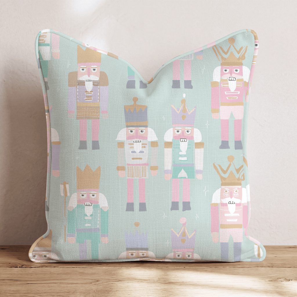 Pastel Nutcracker Rows Throw Pillow - Hillcroft Home