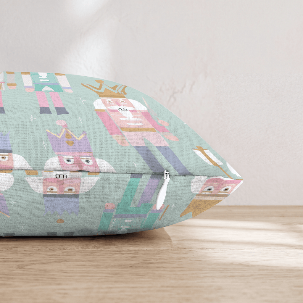 Pastel Nutcracker Rows Throw Pillow - Hillcroft Home