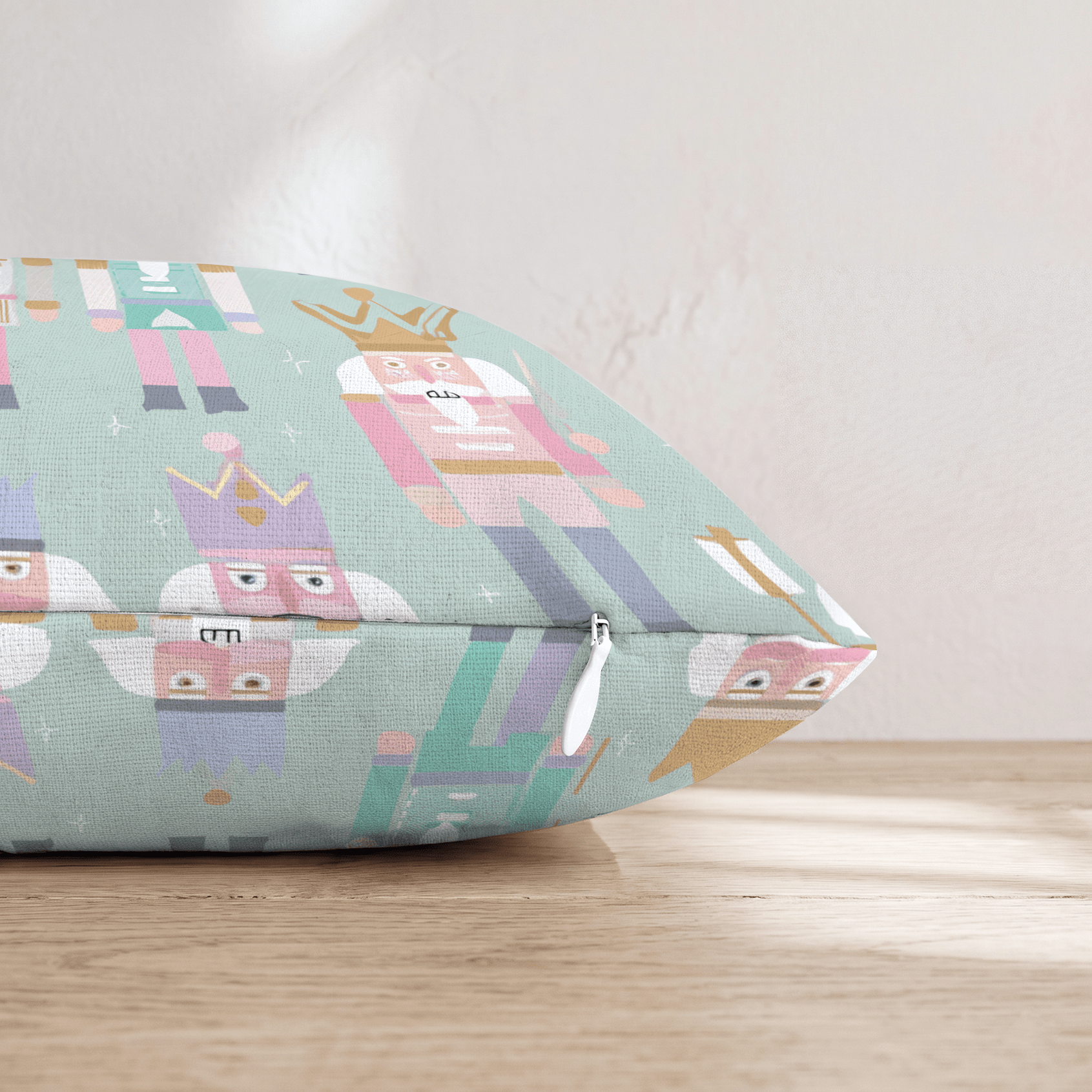 Pastel Nutcracker Rows Throw Pillow - Hillcroft Home