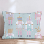 Pastel Nutcracker Rows Throw Pillow - Hillcroft Home