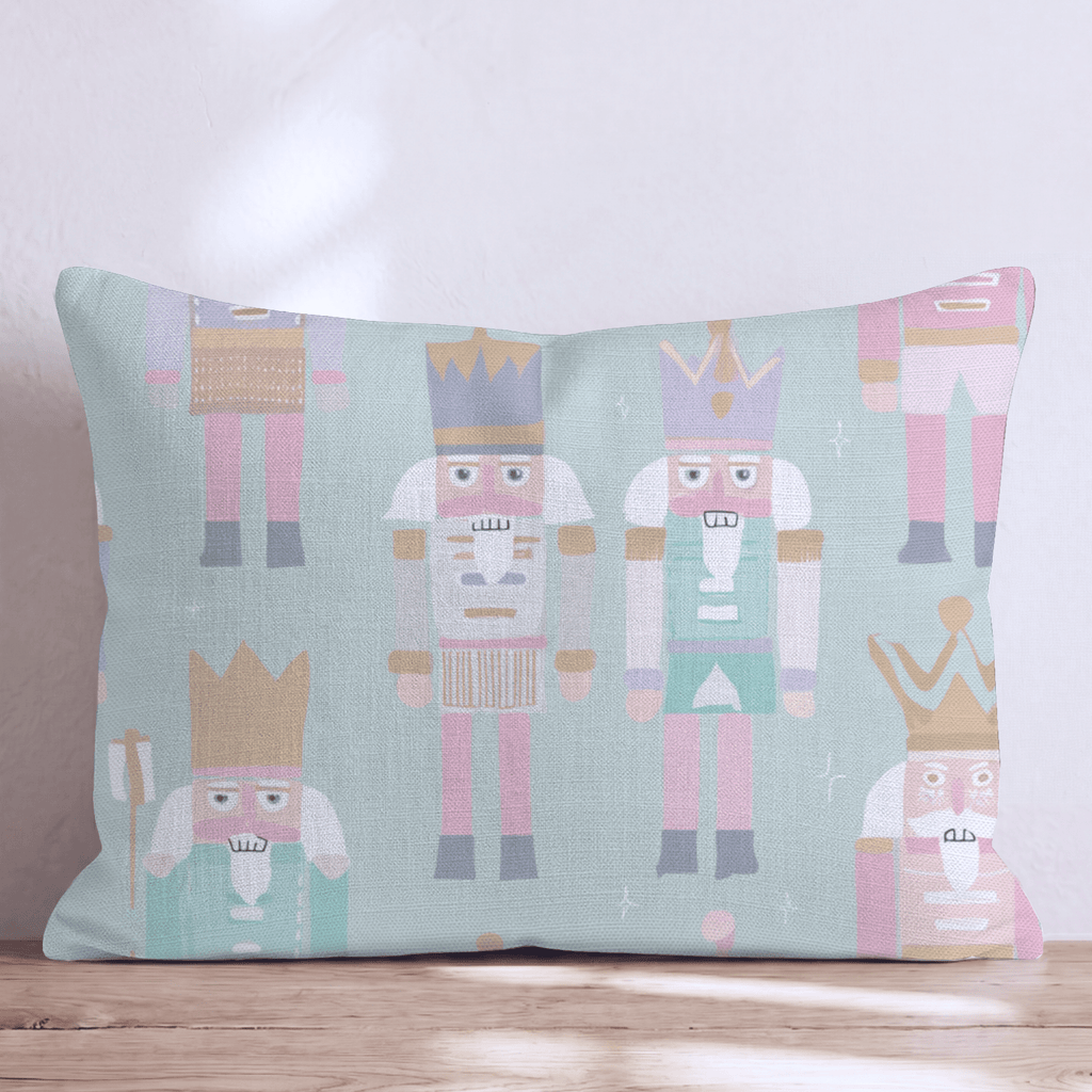 Pastel Nutcracker Rows Throw Pillow - Hillcroft Home