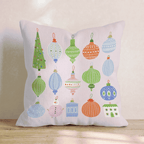 Pastel Ornament Set Throw Pillow - Hillcroft Home