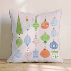 Pastel Ornament Set Throw Pillow - Hillcroft Home