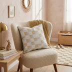 Pastel Pixel Check Throw Pillow - Hillcroft Home