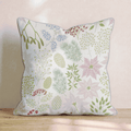 Pastel & Poinsetta Throw Pillow - Hillcroft Home