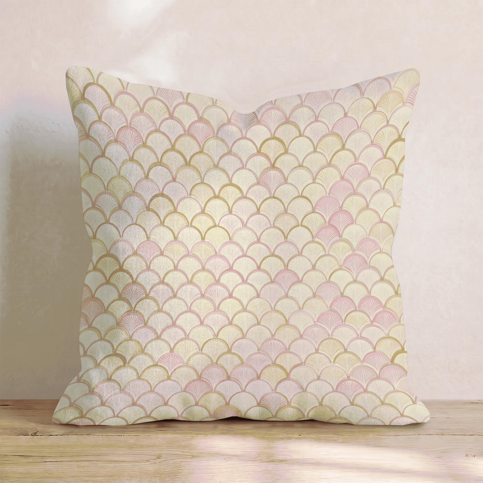 Pastel Scales Throw Pillow - Hillcroft Home