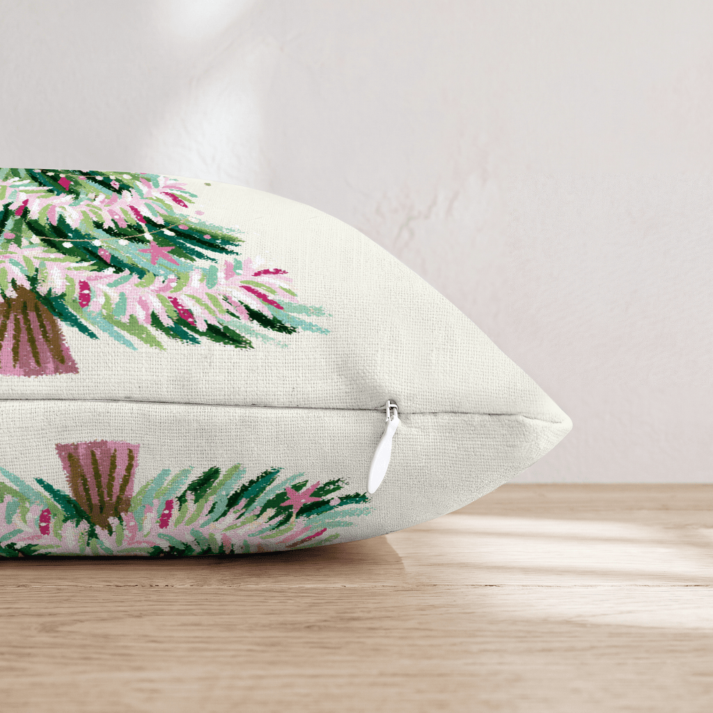 Pastel Stardust Fir Throw Pillow - Hillcroft Home