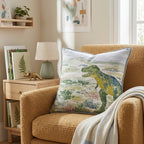 Pastel T Rex Throw Pillow - Hillcroft Home