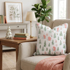 Pastel Village Peach Throw Pillow - Hillcroft Home