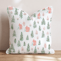 Pastel Village Peach Throw Pillow - Hillcroft Home