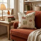 Patchwork Garden Maze Throw Pillow - Hillcroft Home