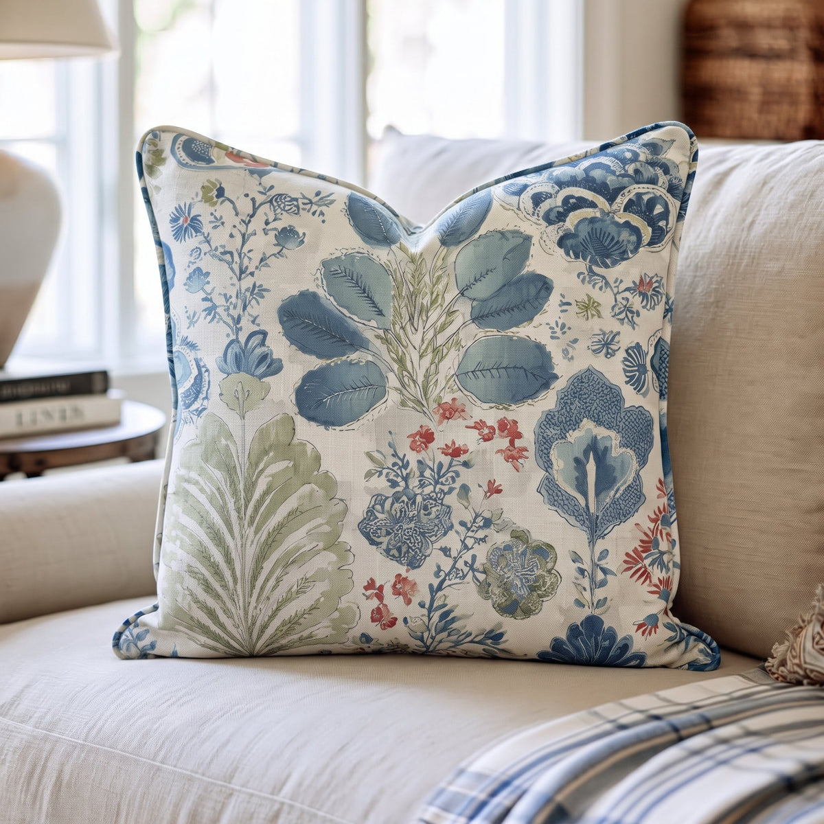 Patchwork Petal Throw Pillow throw pillow - Hillcroft Home