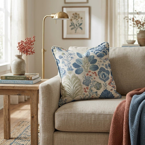 Patchwork Petal Throw Pillow - Hillcroft Home