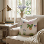 Patriot Garden Pink Throw Pillow - Hillcroft Home