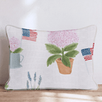 Patriot Garden Pink Throw Pillow - Hillcroft Home