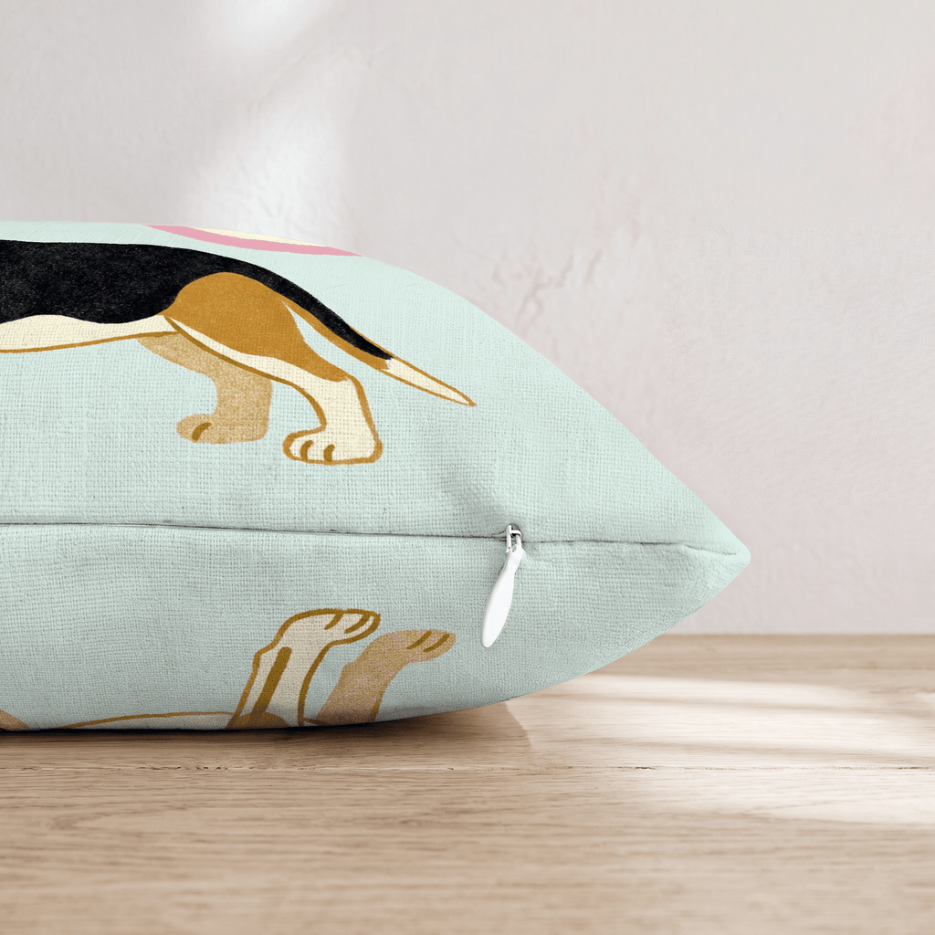 Patriotic Beagle Throw Pillow - Hillcroft Home