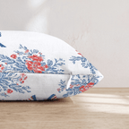 Patriotic Bows and Botanicals Throw Pillow - Hillcroft Home