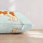 Patriotic Brittany Spaniel Throw Pillow - Hillcroft Home