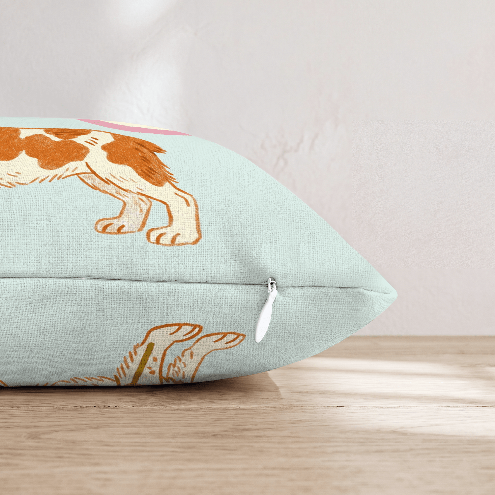 Patriotic Brittany Spaniel Throw Pillow - Hillcroft Home