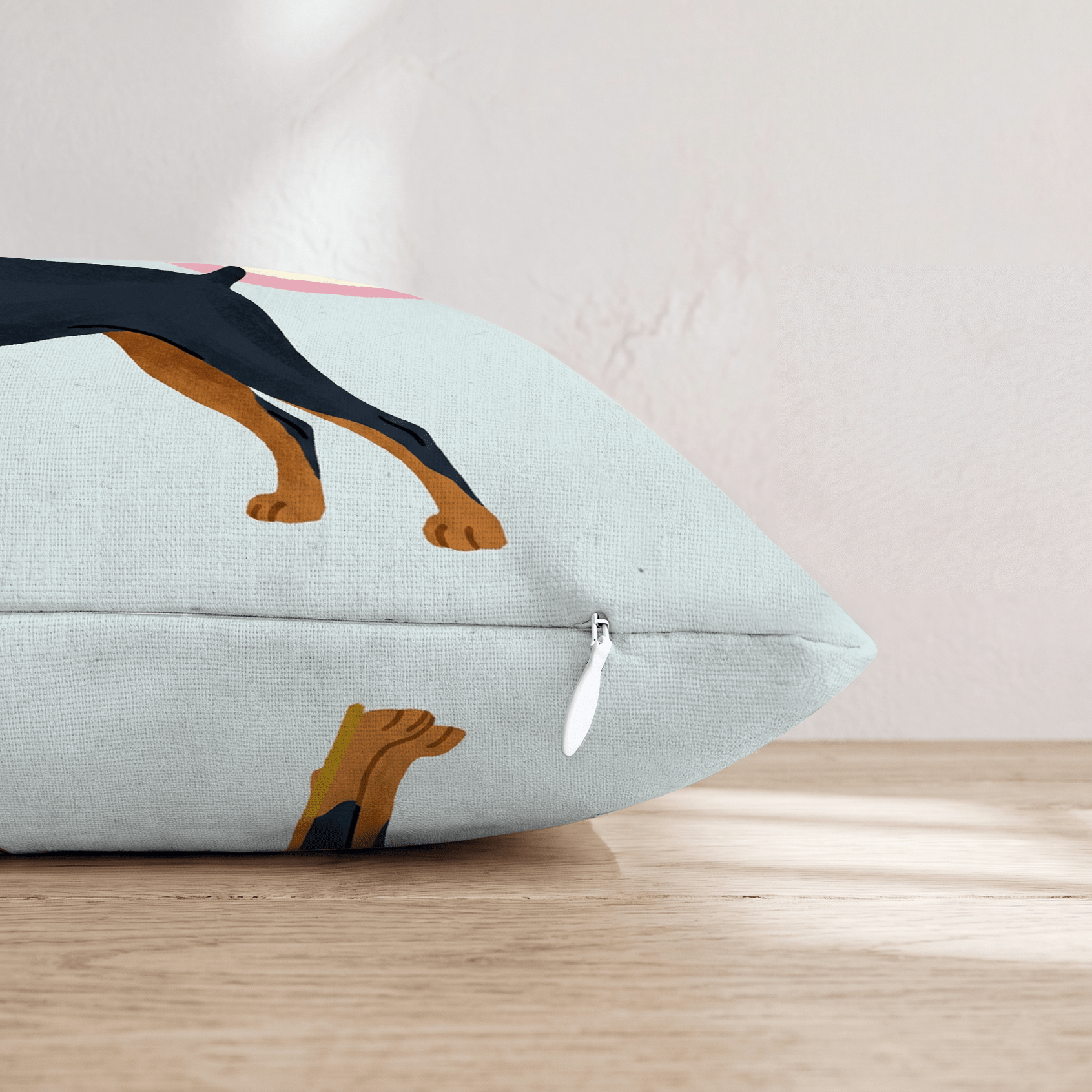 Patriotic Doberman Pinscher Throw Pillow - Hillcroft Home