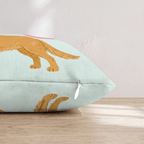 Patriotic Golden Retriever Throw Pillow - Hillcroft Home