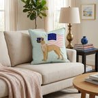 Patriotic Great Dane Throw Pillow - Hillcroft Home