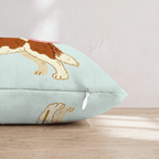 Patriotic Saint Bernard Throw Pillow - Hillcroft Home