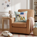 Patriotic Shih Tzu Throw Pillow - Hillcroft Home