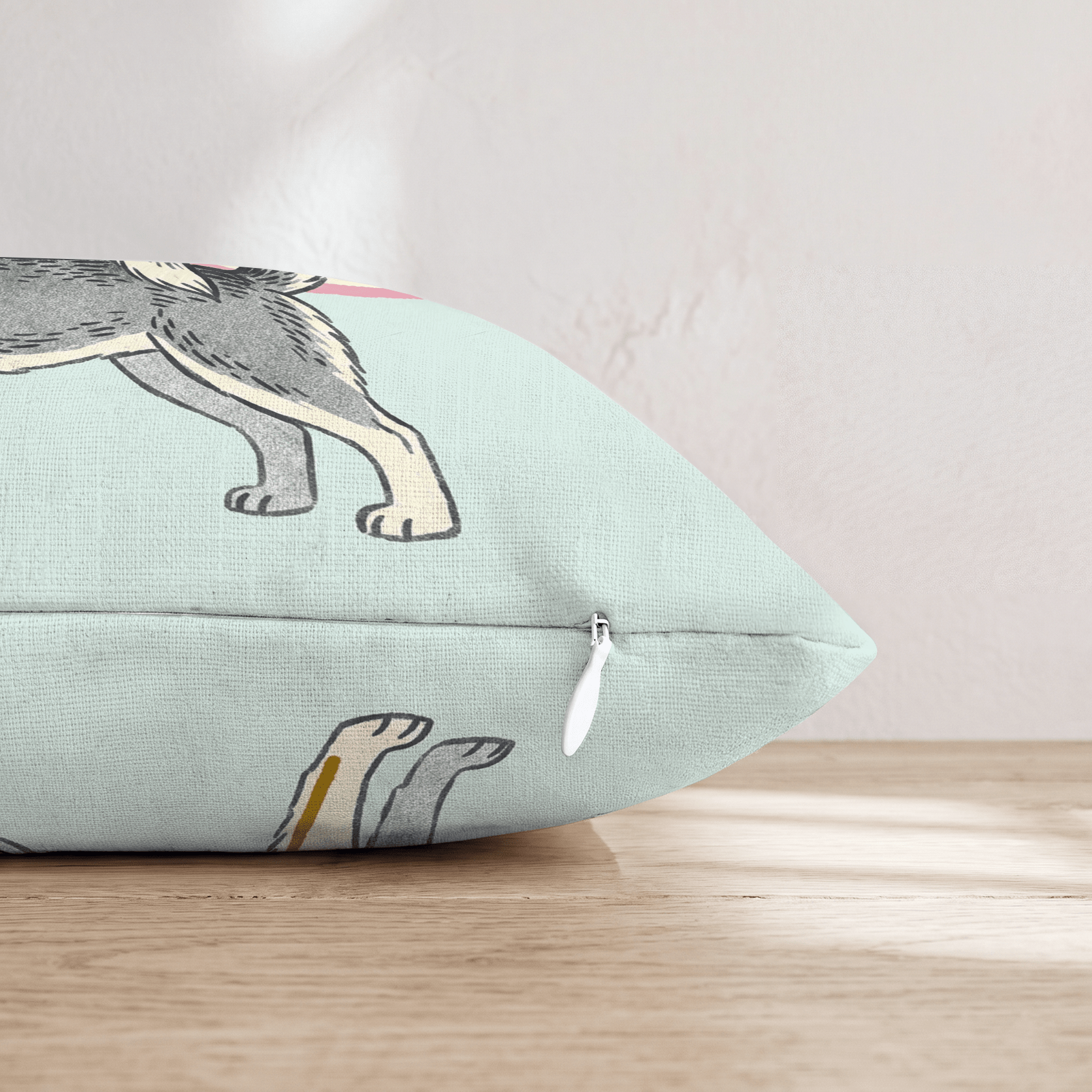 Patriotic Siberian Husky Throw Pillow - Hillcroft Home