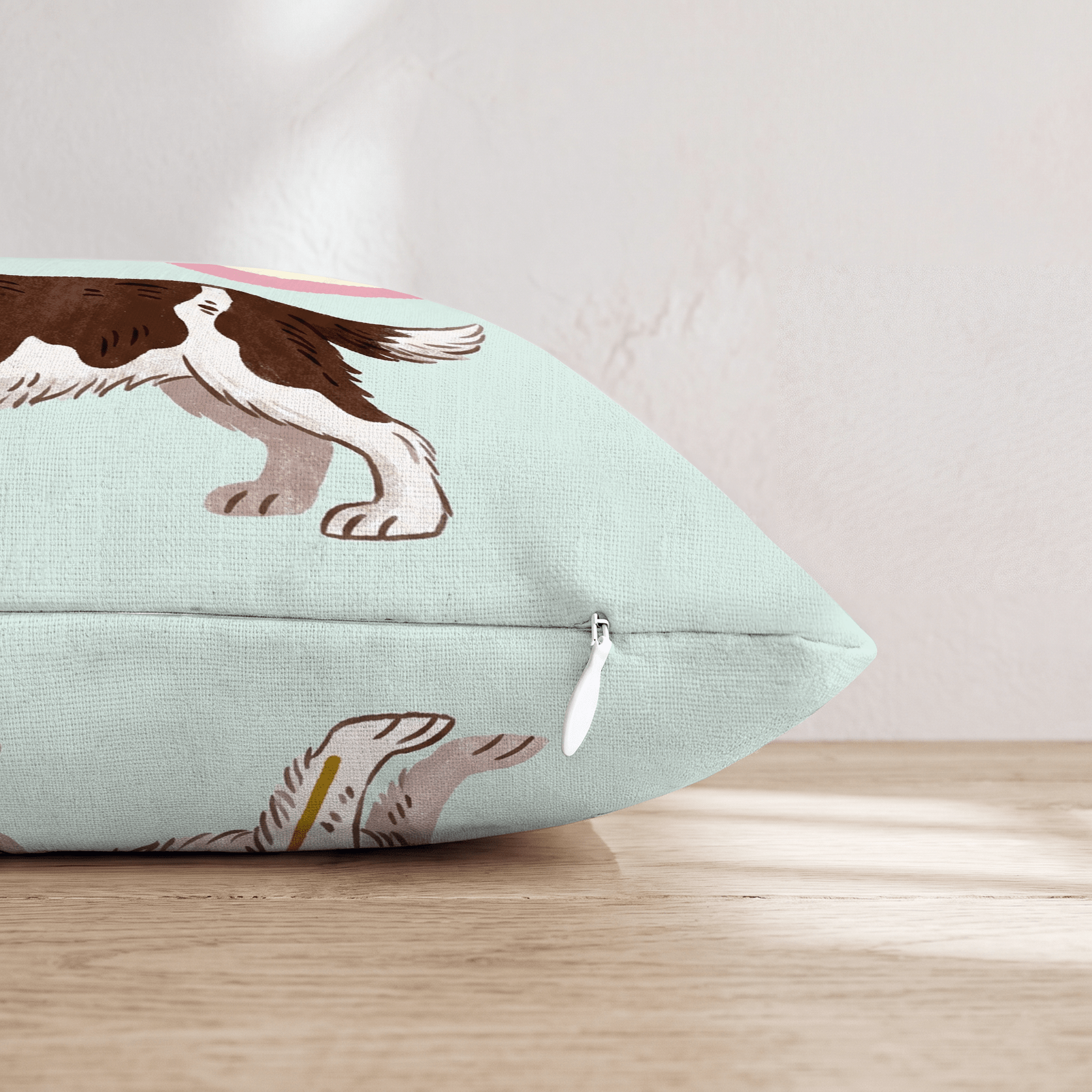 Patriotic Springer Spaniel Throw Pillow - Hillcroft Home