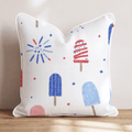 Patriotic Treat Throw Pillow - Hillcroft Home