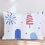 Patriotic Treat Throw Pillow - Hillcroft Home