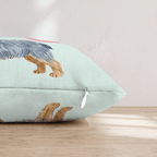 Patriotic Yorkshire Terrier Throw Pillow - Hillcroft Home