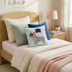 Patriotic Yorkshire Terrier Throw Pillow - Hillcroft Home