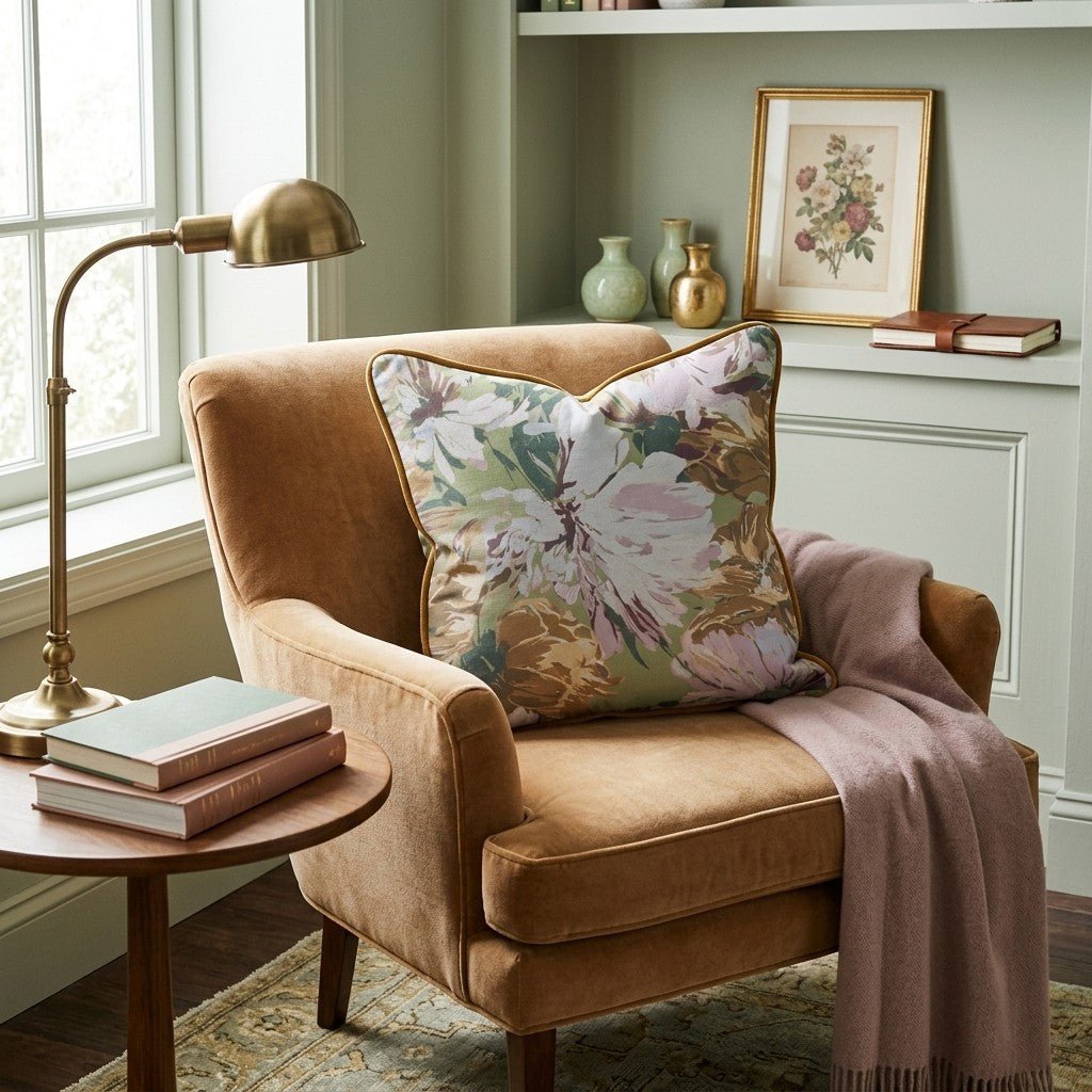 Pattern Heirloom Bloom Throw Pillow - Hillcroft Home