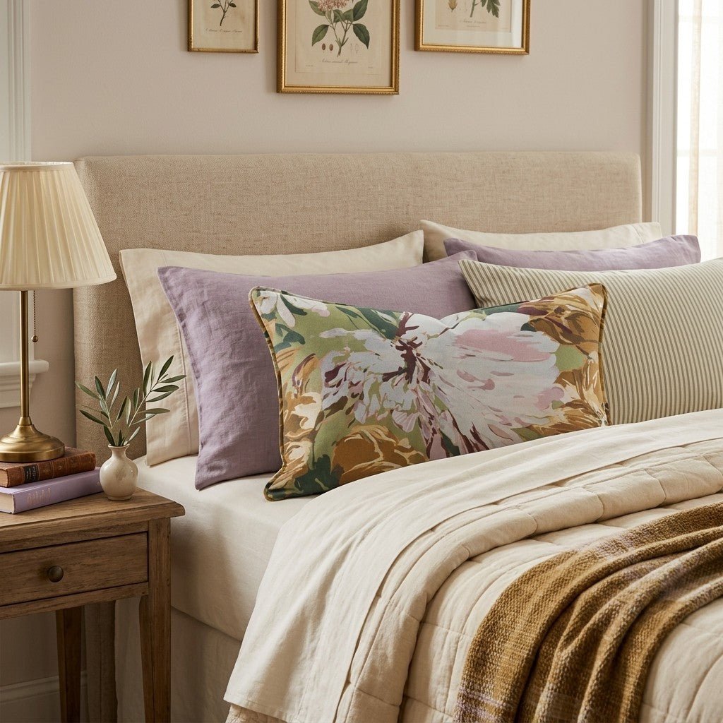 Pattern Heirloom Bloom Throw Pillow - Hillcroft Home