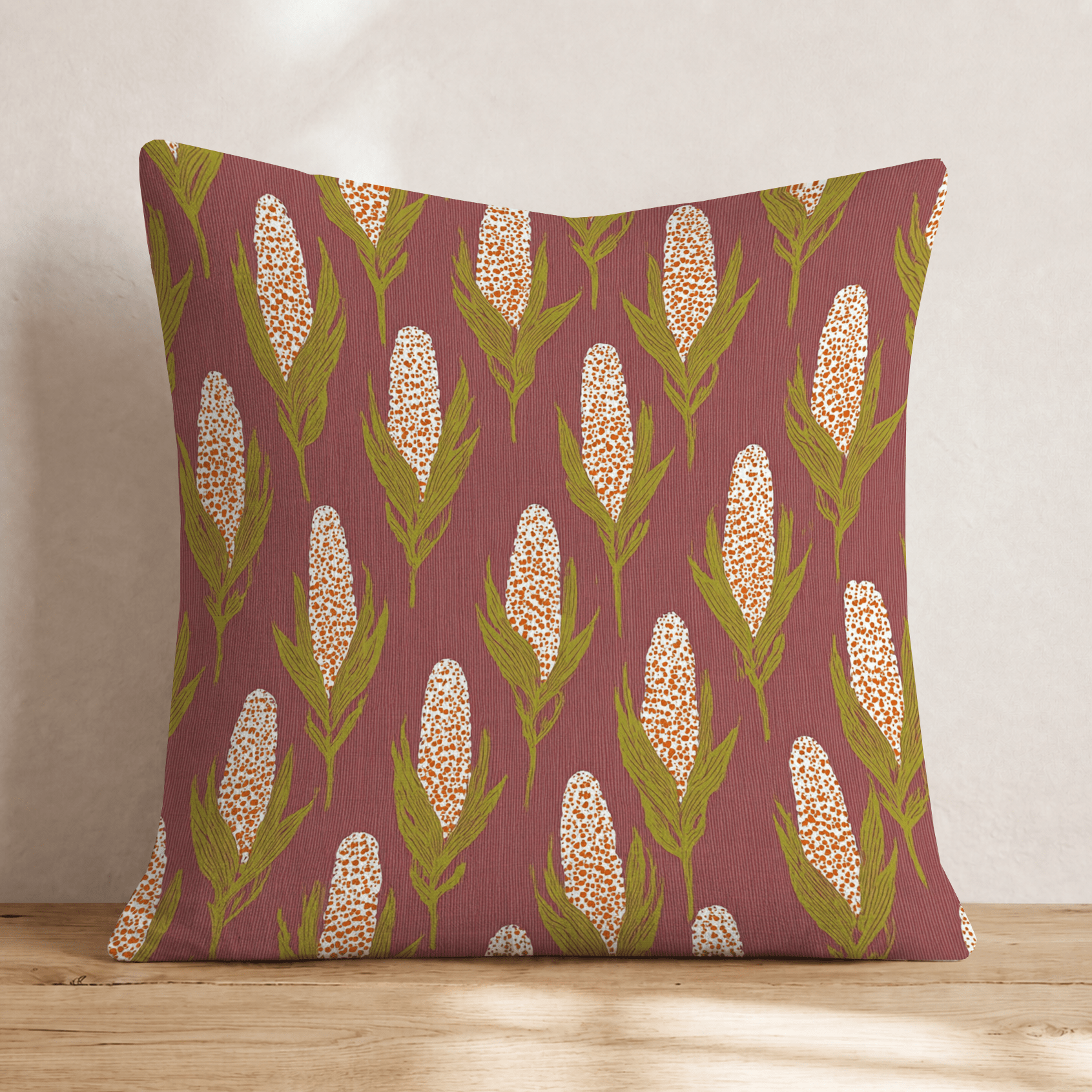 Patterned Corn Throw Pillow - Hillcroft Home