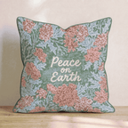Peace on Earth Throw Pillow - Hillcroft Home
