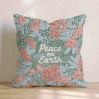 Peace on Earth Throw Pillow - Hillcroft Home