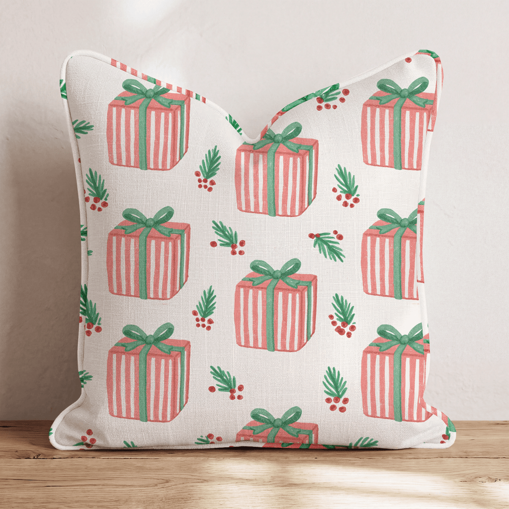 Peace & Presents Throw Pillow throw pillow - Hillcroft Home