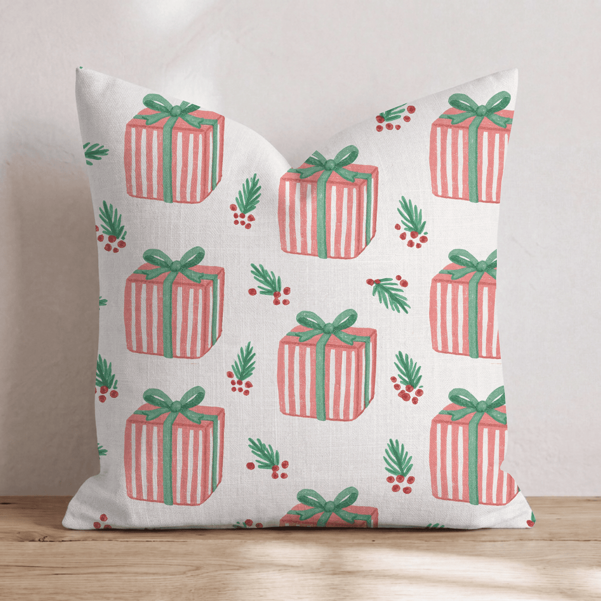 Peace & Presents Throw Pillow throw pillow - Hillcroft Home