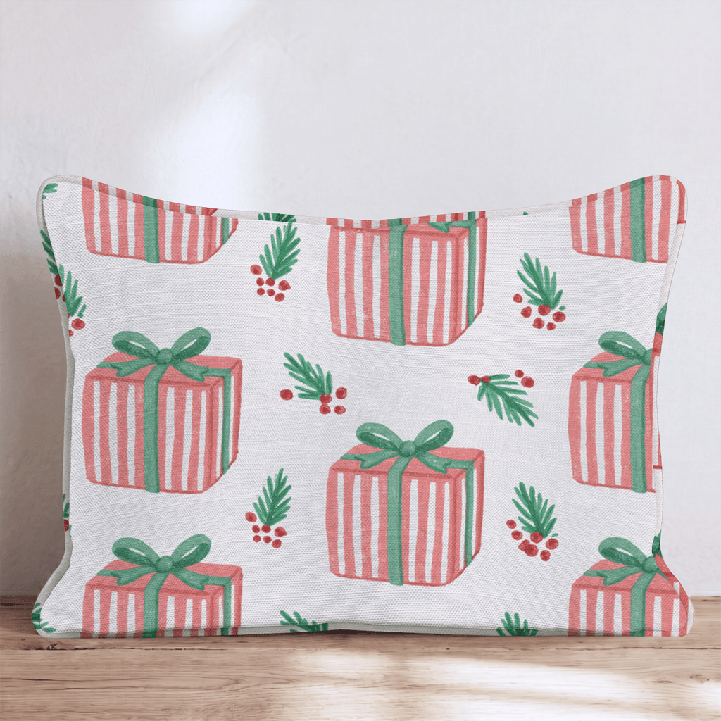 Peace & Presents Throw Pillow throw pillow - Hillcroft Home