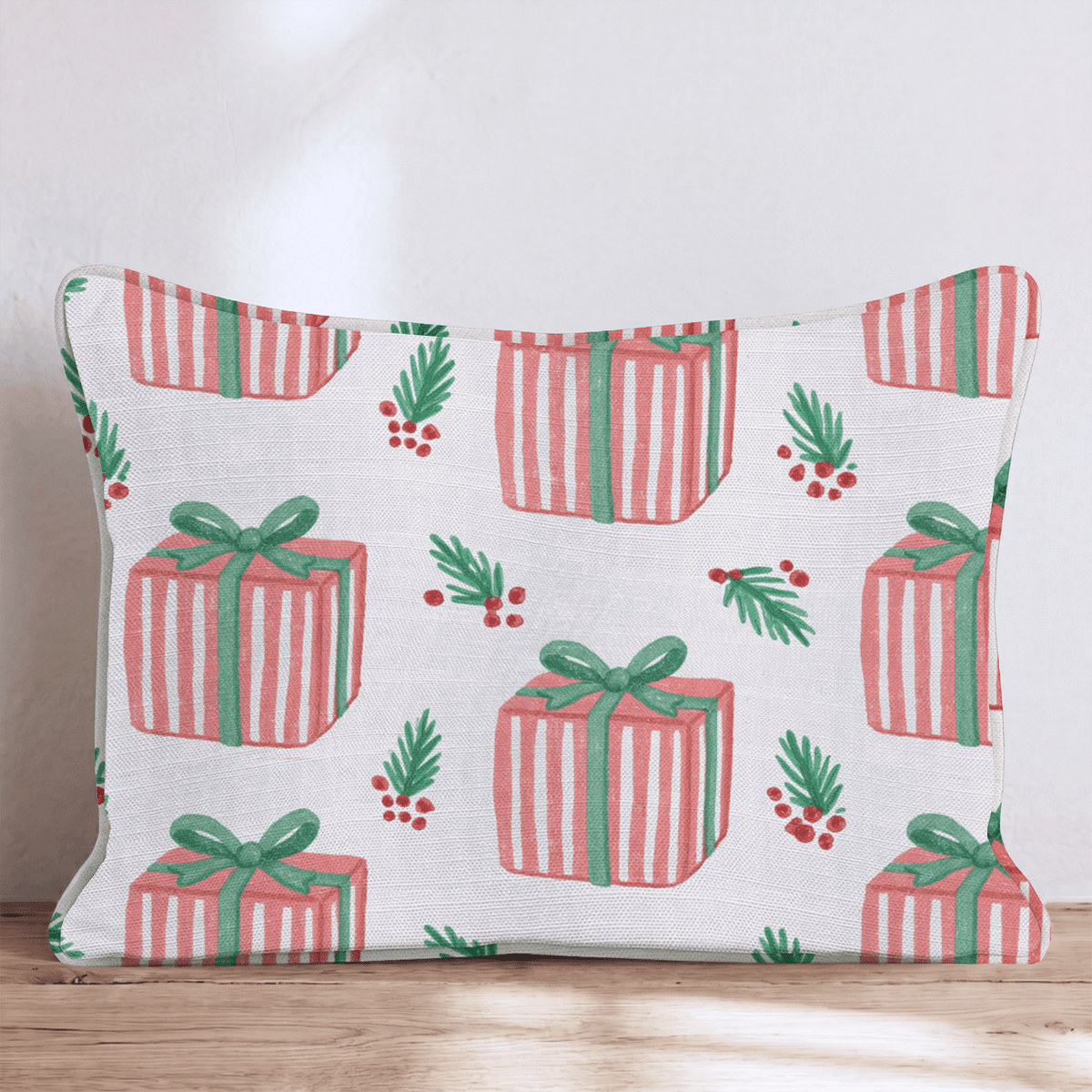Peace & Presents Throw Pillow throw pillow - Hillcroft Home