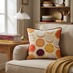 Peach, Apple, And Cocnut Cream Pies Throw Pillow - Hillcroft Home